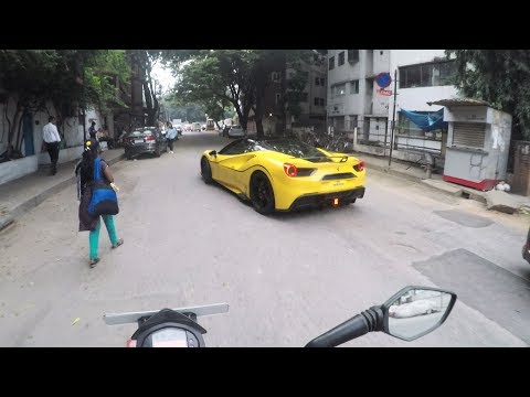 Famous Ferrari 488 GTB insane acceleration in the city!