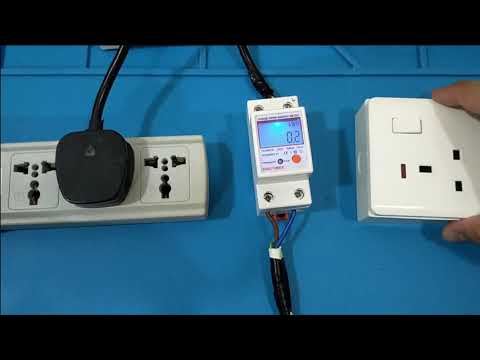 Single Phase 230V 5(80)A Digital Wattmeter  Din Rail Electric KWH Power Meter Voltmeter - Sinotimer