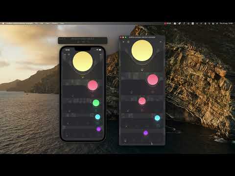 SwiftUI 2.0 Custom tab bar iOS macOS Bezier curves Multi platform widget