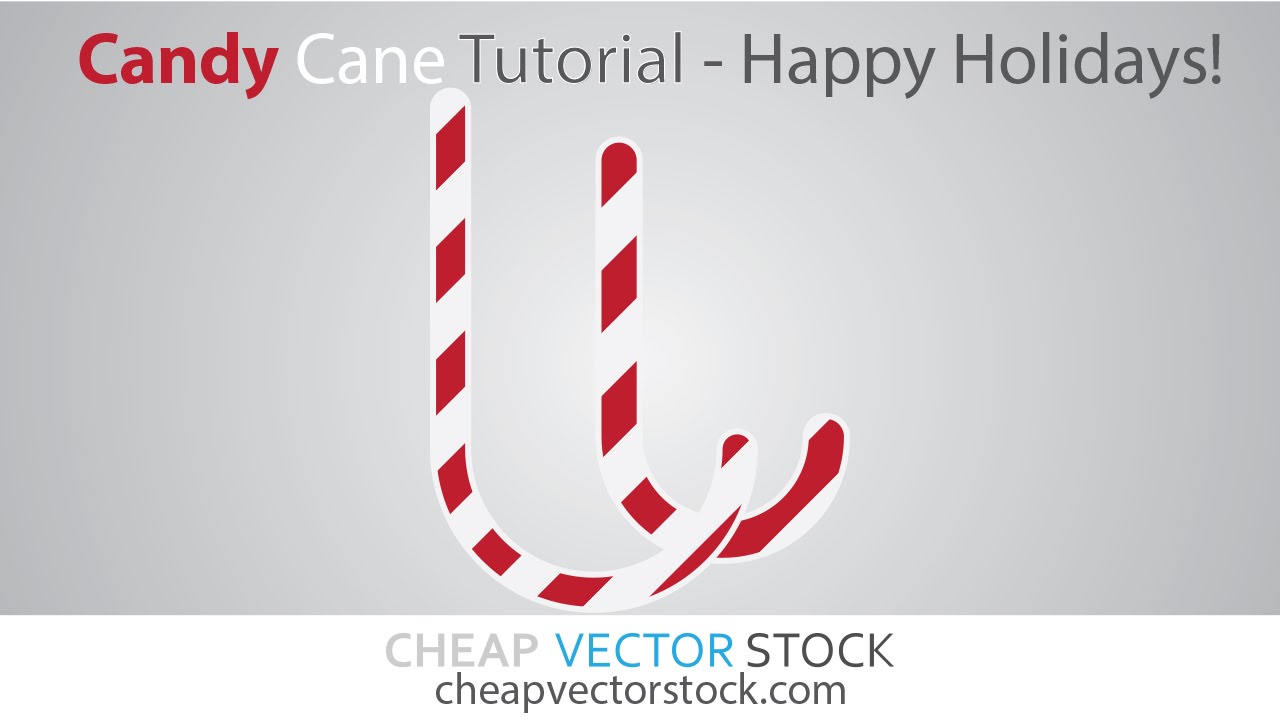Candy Cane Tutorial | Cheap Vector Stock