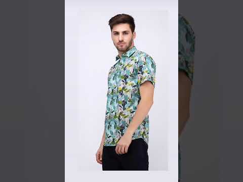 Casual Rayon Printed Designer Shirt, Half Sleeves