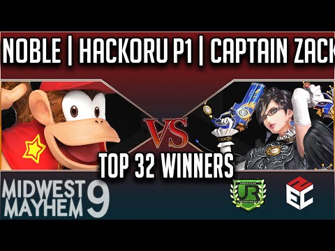 MM9 TOP 32 WINNERS - Noble | Hackoru (Diddy Kong, Mario) vs P1 | Captain Zack (Bayonetta)