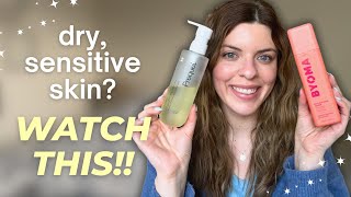 Nighttime Skincare Routine for Dry, Sensitive Skin (All Drugstore!) | Hydrating and Gentle