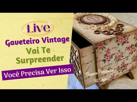 DIY Incrível: Gaveteiro Vintage, Decorado Gastando Pouco
