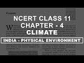 Climate Chapter 4 Geography NCERT Class 11