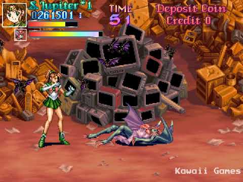 Pretty Soldier Sailor Moon [ARCADE] Gameplay Walkthrough FULL GAME🔴