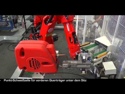 Isola di saldatura a punti per traversa sottosedile 500X/Jeep Renegade - ARA Robot