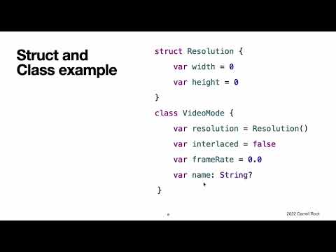 The Swift Programming Language Book: Structures and Classes - The Video Version