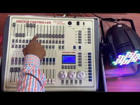 Mini Pearl 1024 Dmx Controller Training part 1 ( Patch /Wipe )