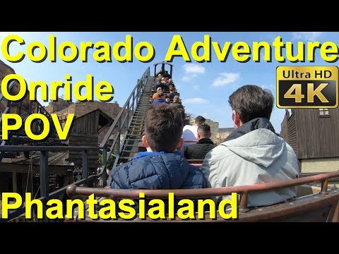 Colorado Adventure Phantasialand onride POV 4K – Vekoma Mine Train Achterbahn Michael Jackson Ride