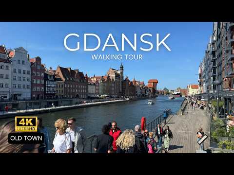 🇵🇱 Gdańsk Walking Tour | Historic Old Town, Neptune Fountain & Granary Island | Poland 2025 | 4K