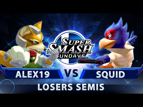 SSS 52 - Alex19 (Fox) vs. Squid (Falco) - SSBM Top 32 Losers Semis - Smash Melee