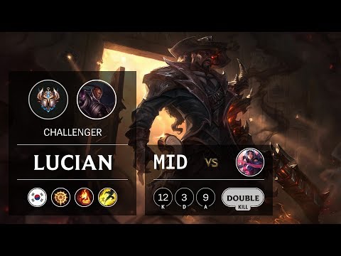 Lucian Mid vs Irelia - KR Challenger Patch 9.20