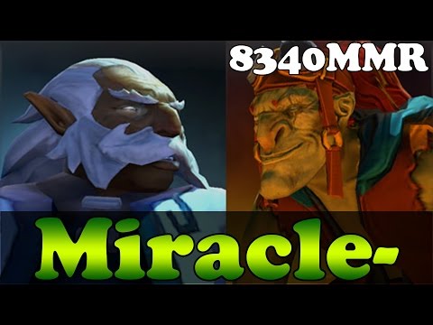 Dota 2 - Miracle- 8340MMR Plays Zeus and Batrider - Ranked Match Gameplay