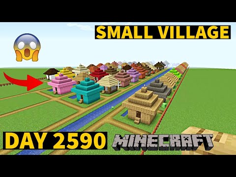 Insane Minecraft Village Build in Creative Mode - Day 2590