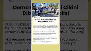 Demo Protes Kenaikan Pertamax di Cikini Berujung Dibubarkan, Massa Soroti Tindakan Polisi