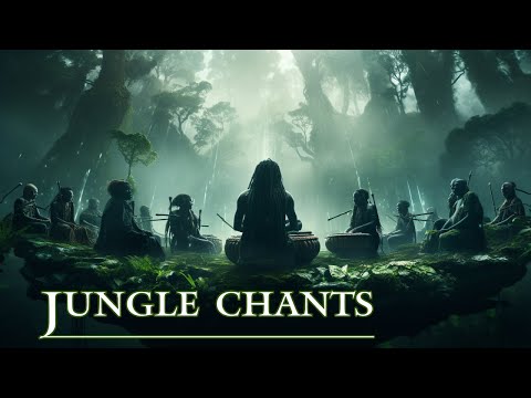 ( Jungle Chants ) - Didgeridoo and Shamanic Drums - Tribal Ambient Rhythmic music - 432 Hz