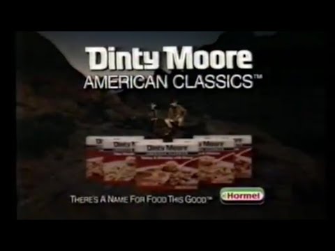 1992 *NEW* Dinty Moore American Classics TV Commercial