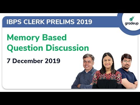 IBPS Clerk Prelims Question Paper 2019: Memory Based Question Paper Analysis Video