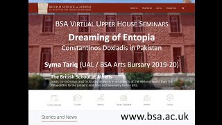 Syma Tariq, “Dreaming of Entopia: Constantinos Doxiadis in Pakistan”