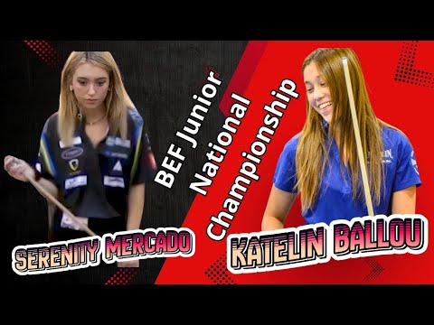 Katelin Ballou vs Serenity Mercado | BEF JUNIOR NATIONAL CHAMPIONSHIPS | 9 Ball | Race 7