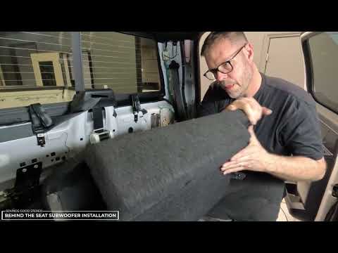 Behind-the-Seat >>> Subwoofer Plug & Play System with Sound Treatment