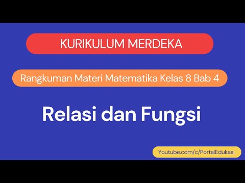 Kurikulum Merdeka Matematika Kelas 8 Bab 4 Relasi dan Fungsi