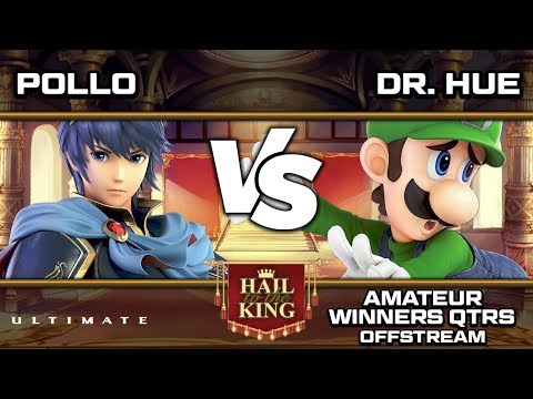 Hail To The King 4: Pollo (Marth) vs SG | Dr.Hue (Luigi) - Amateurs Winners Qtrs [Offstream]