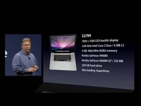 Apple Macworld 2009 Keynote - Introduction of the 17" Unibody MacBook Pro (part 2)