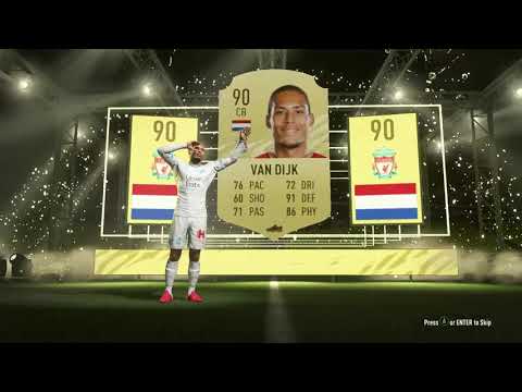 Virgil Van Dijk in Rare Mixed Player Pack Opening !