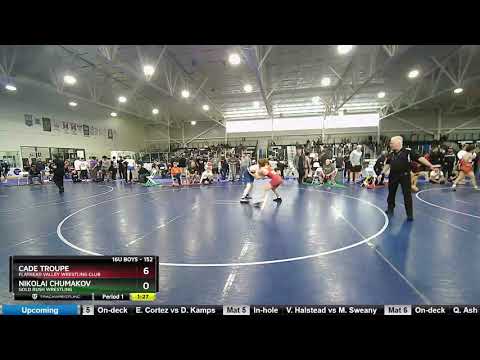 16U BOYS 152 Cade Troupe Flathead Valley Wrestling Club Vs Nikolai Chumakov Gold Rush Wrestling