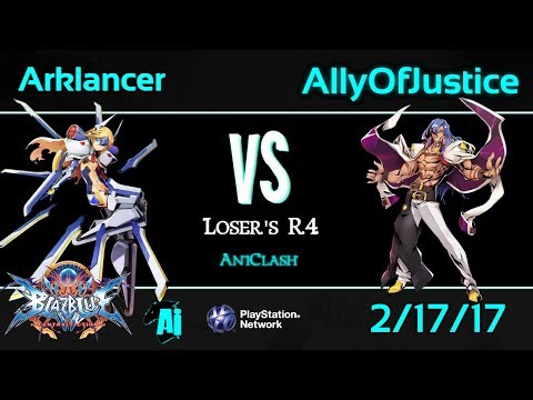 AniClash 60 - Arklancer (Mu) vs. AllyofJustice (Azrael, Es) Loser's R4 - BBCF Blazblue CF