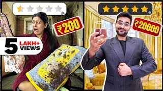 Rs 200 vs Rs 20,000 HOTEL ROOM ! 🤯