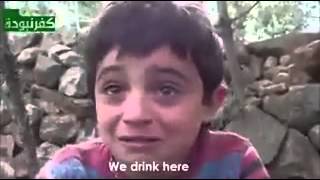 Syrian child cries and asks WHY?!?!