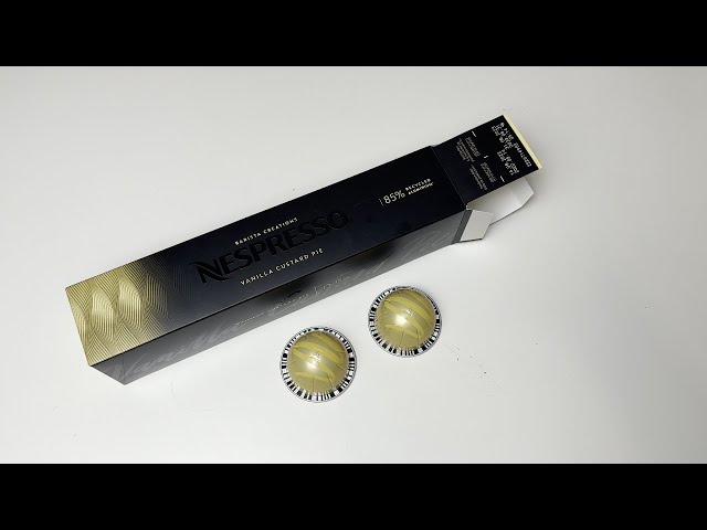 Vídeo relacionado con Nespresso Vertuo Line Vanilla Custard Pie saborizado 1 sobre de 10 cápsulas