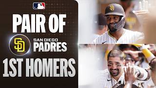 Miguel Andujar and Nick Castellanos BOTH crush their first Padres home runs in the same inning! ????