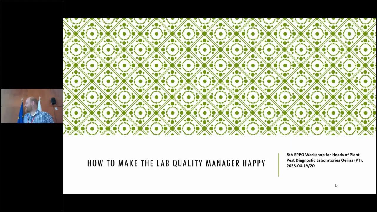2.11 How to make a lab quality manager happy?