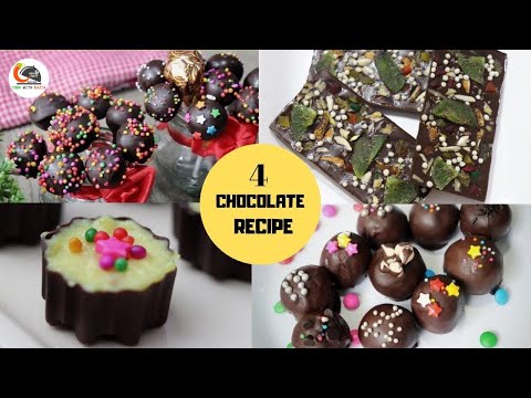 इस दीवाली घर मे बनाएं 4 तरह के चॉकलेट । Diwali Special 4 Amazing Chocolate recipe |