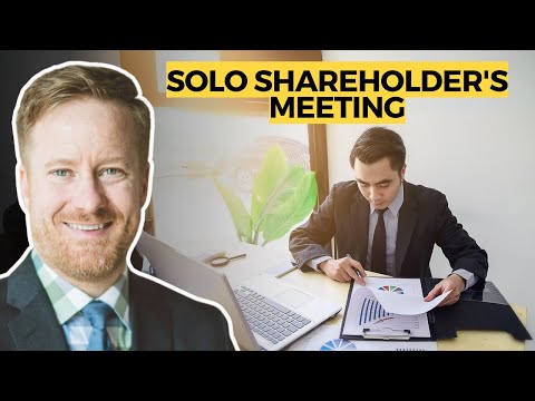 How a Single Business Owner Holds a Shareholder's Meeting