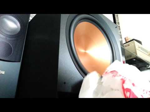 Klipsch R115-sw full excursion test