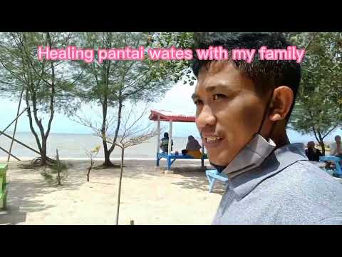 Refreshing in wates beach