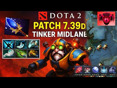 Tinker MidLane INSANE Magic BURST in Patch 7.39d – Immortal Ranked