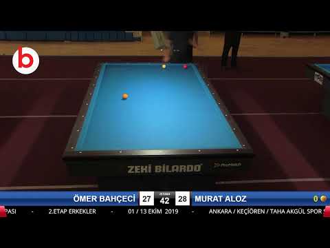 ÖMER BAHÇECİ & MURAT ALOZ Bilardo Maçı - 2019 TÜRKİYE KUPASI 2.ETAP ERKEKLER-1.ÖN ELEME