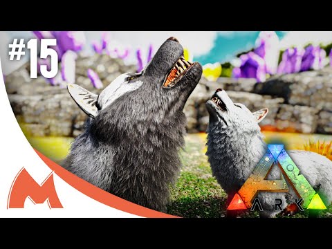 Direwolf taming! Let the Direwolf Madness begin! - ARK: Crystal Isles (EP 15)