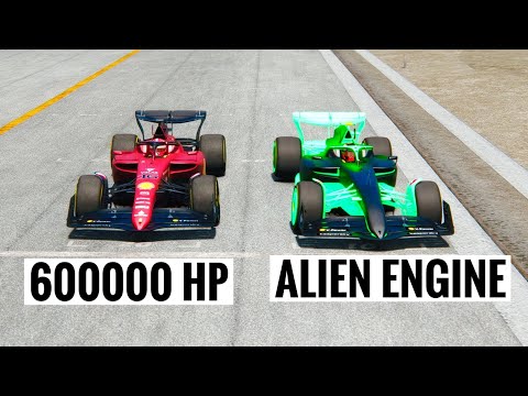 600000 HP Ferrari vs Ferrari F1 X Alien Engine at Special Stage Route X