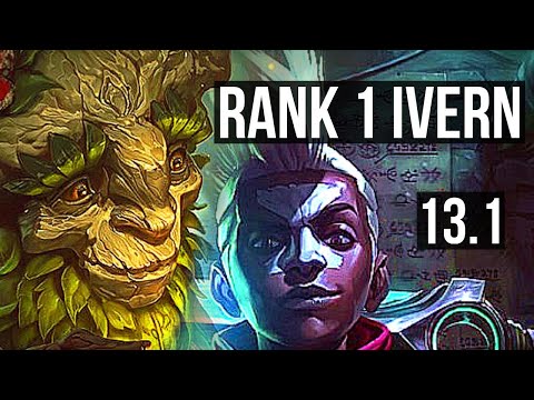 IVERN vs EKKO (JNG) | Rank 1 Ivern, 2/0/9 | KR Challenger | 13.1