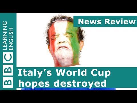 意大利的世界盃希望破滅。BBC新聞評論 (Italy's World Cup hopes destroyed: BBC News Review)