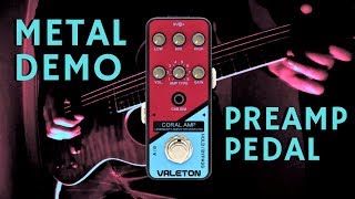 Video thumbnail for Valeton Coral Amp - METAL DEMO Incredible Preamp Modeller Pedal by resington