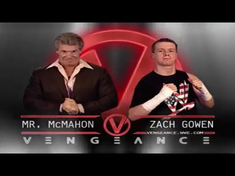 Mr. McMahon vs Zach Gowen - Vegeance 2003 HIGHLIGHTS