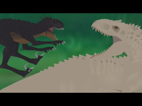 Indominus Rex vs Scorpius Rex animation